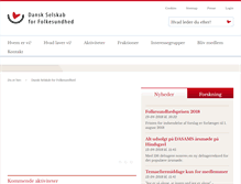 Tablet Screenshot of danskselskabforfolkesundhed.dk